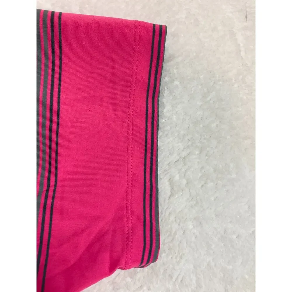 Nike Golf Tour Performance Dri-Fit Pink Striped Short Sleeve Polo Shirt‎ Men's M
